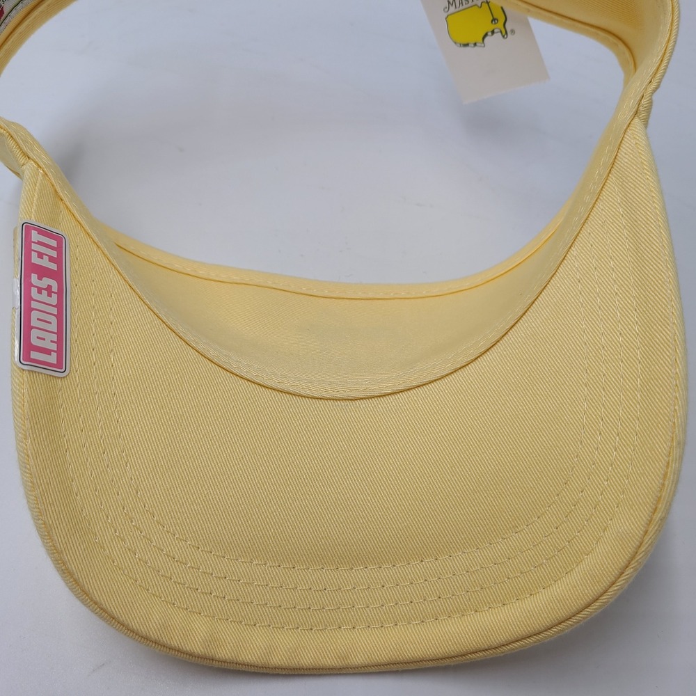 Women Masters Visor Hat Adjustable American Needle Yellow Green Golf Ladies Fit - Picture 10 of 11